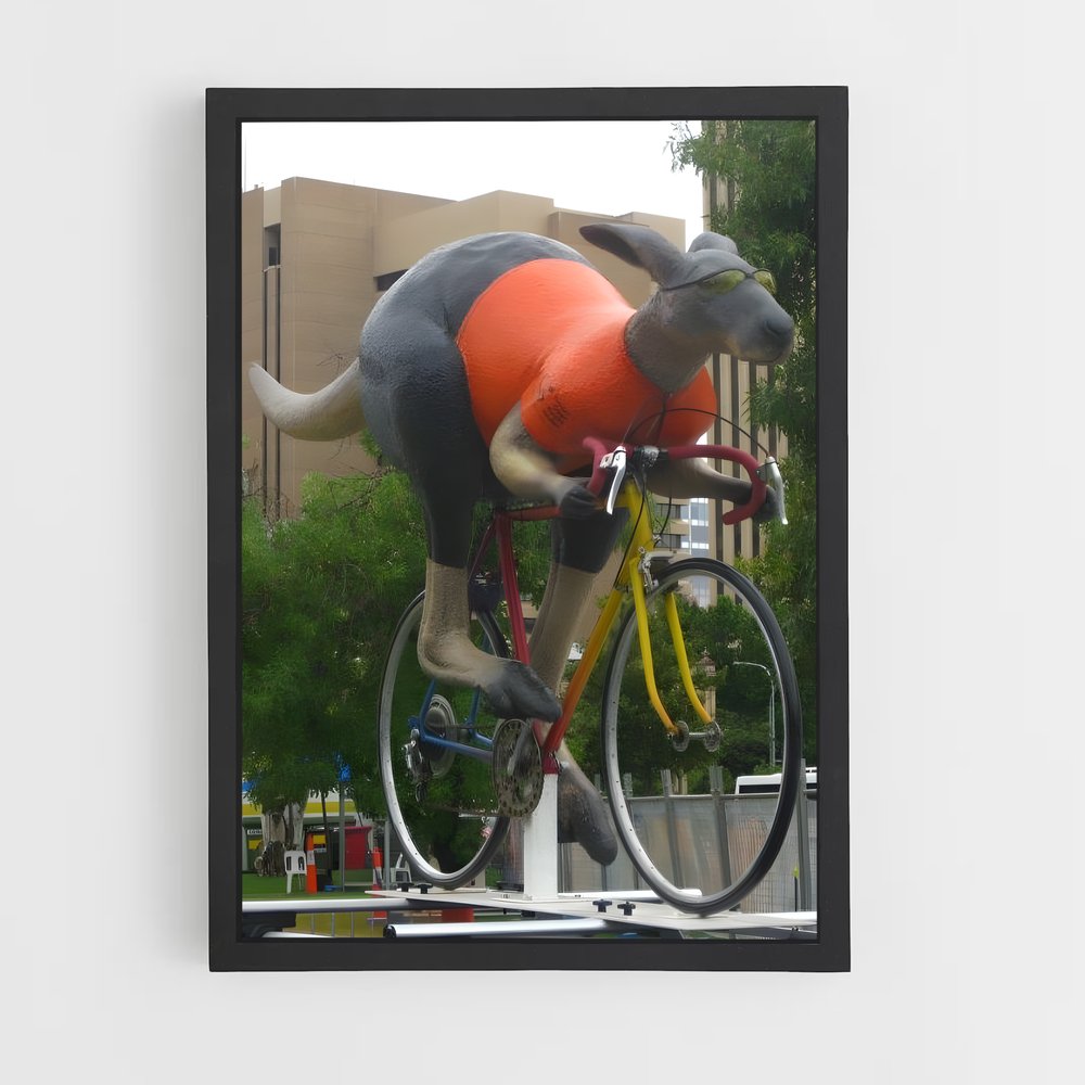 Poster L'Éléphant Cycliste – affiche Cyclisme (vue 2)